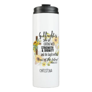Bouteilles Isothermes Cadeau Godgirl Ado - Citation Proverbe personnalis