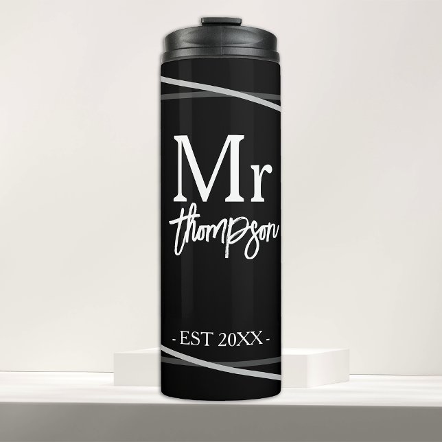 Bouteilles Isothermes Cadeau mariage pour deux M. et Mme Personnalisé (Créateur téléchargé)
