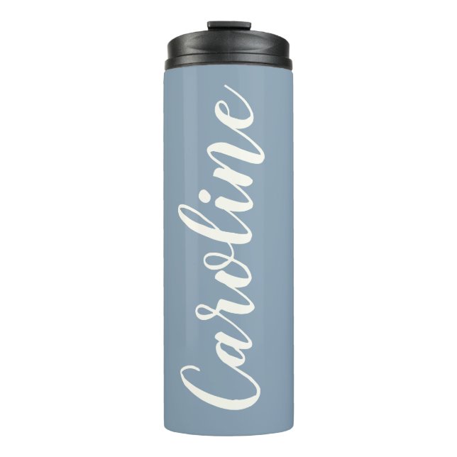Bouteilles Isothermes Cadeau personnalisé de fête de Bachelorette bleue (Devant)