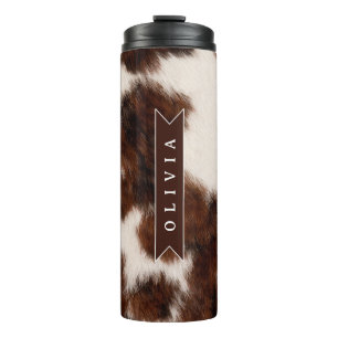 Bouteilles Isothermes Cadeau personnalisé de style western cowgirl avec