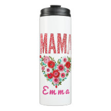 Cadeau personnalisé Fleur de cœur de Maman