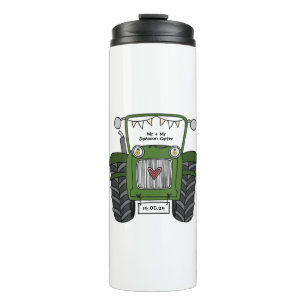 Bouteilles Isothermes Cadeau personnalisé Mariage campagnard tracteur ve
