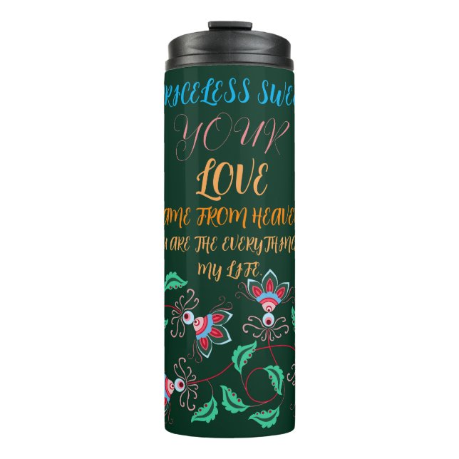 BOUTEILLES ISOTHERMES CADEAU POUR MAMAN, SOEUR, FILLE, AMIE, PETITE AMIE (Devant)