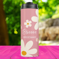 Cadeaux de demoiselle de Bridesmaid rétro margueri