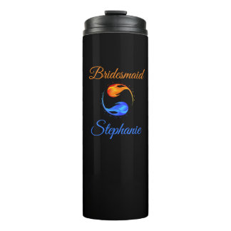Bouteilles Isothermes Cadeaux de demoiselle d'honneur - Twin Flame-Black