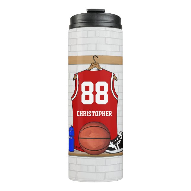 Bouteilles Isothermes Cadeaux d'équipe du Jersey de basket-ball (Devant)