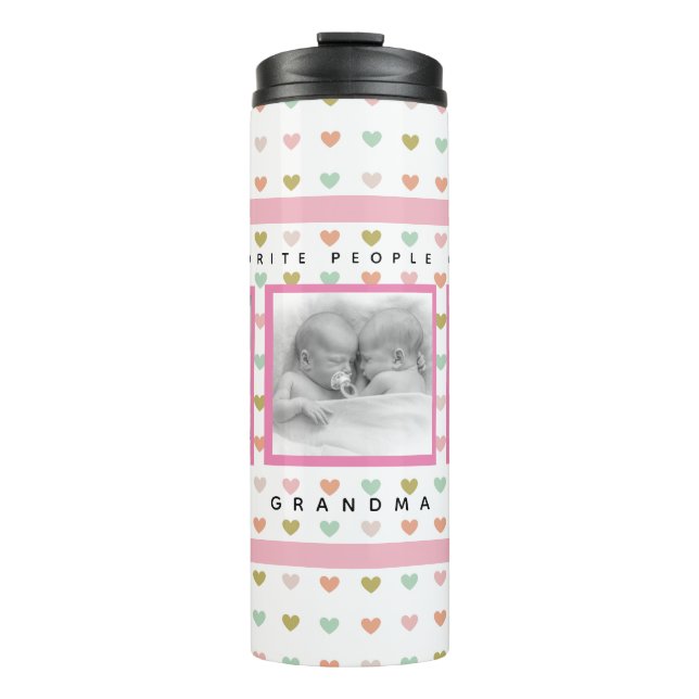 Bouteilles Isothermes Cadeaux personnalisés de grand-maman (Devant)