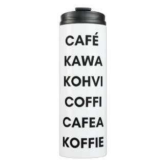 Bouteilles Isothermes Café autour du monde Tumbler
