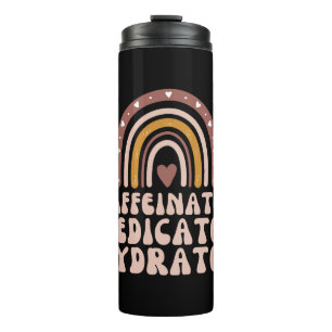 Bouteilles Isothermes Caffeiné Médicament Hydraté Funny Infirmière Ensei