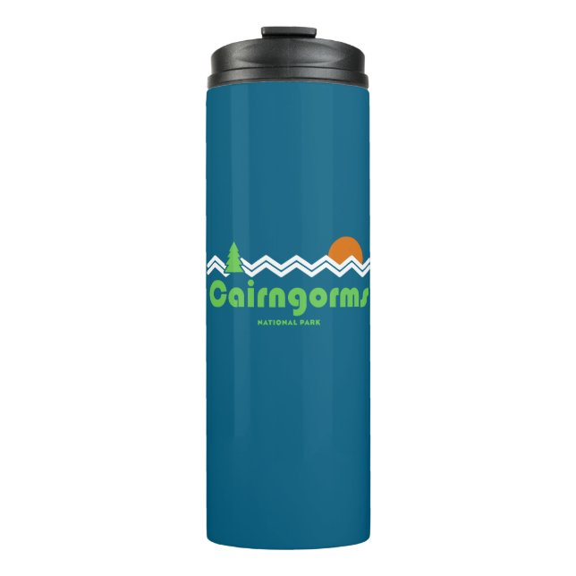 Bouteilles Isothermes Cairngorges National Park Scotland Retro (Devant)