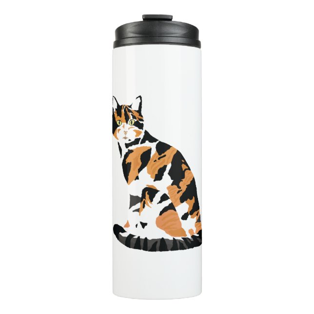 Bouteilles Isothermes Calico chat assis (Devant)