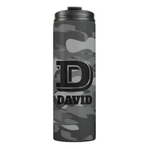 Bouteilles Isothermes Camo de voyage thermique monogramme gris de l'armé