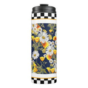 Bouteilles Isothermes Camomilles  Pavots et Damier 