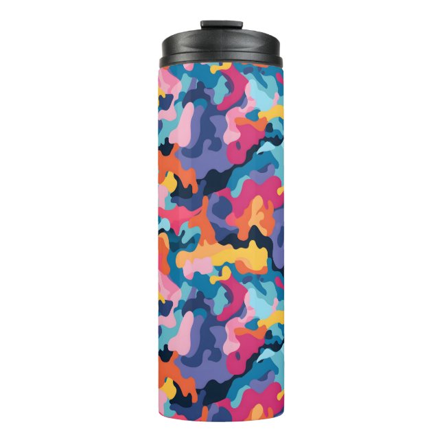Bouteilles Isothermes Camouflage arc-en-ciel (Devant)