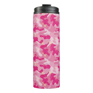 Bouteilles Isothermes Camouflage Chic Camo Glam Armée Rose Éclat Lumineu