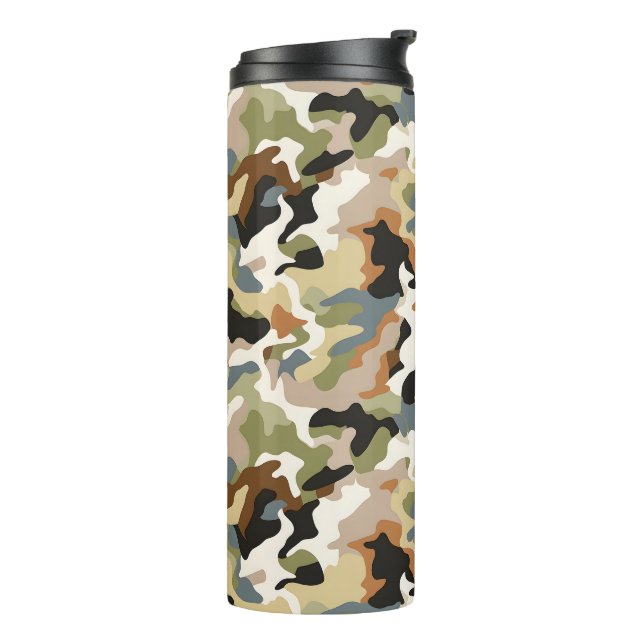Bouteilles Isothermes Camouflage classique vert (Tourné sur la gauche)