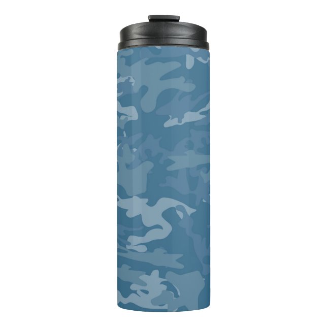 Bouteilles Isothermes Camouflage/culbuteur bleus courant ascendant de (Devant)