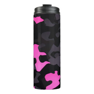 Bouteilles Isothermes Camouflage rose et noir