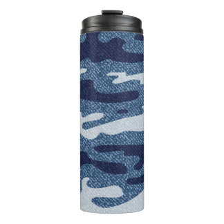 Bouteilles Isothermes Camouflage tacheté Denim Jeans Motif