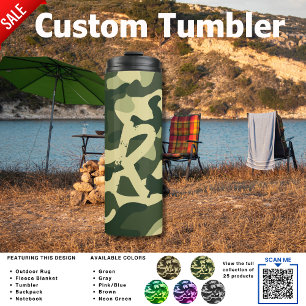 Bouteilles Isothermes Camping Tumbler AJOUTER UN Ado DE Camouflage INI