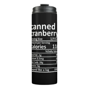Bouteilles Isothermes Canneberge Nutrition Thanksgiving Food Facts