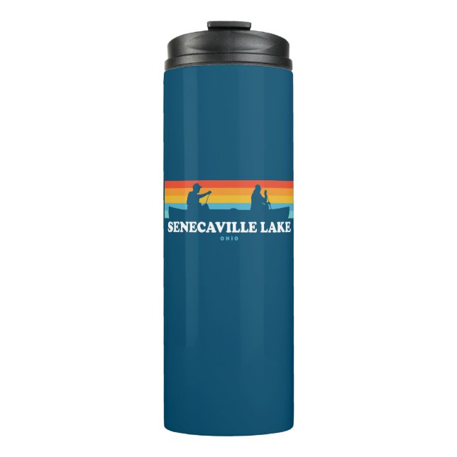 Bouteilles Isothermes Canot du lac Senecaville Ohio (Devant)