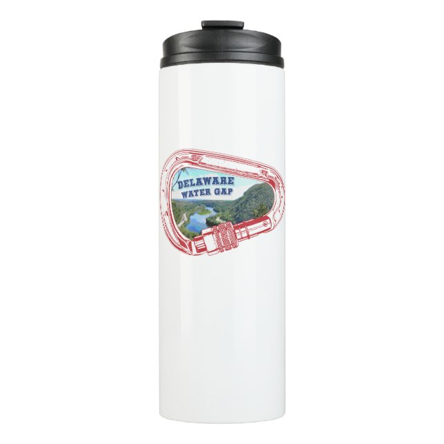Bouteilles Isothermes Carabiner de l'Escalade de Gap d'eau du Delaware (Devant)