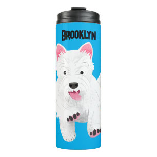 Bouteilles Isothermes Caricature blanche de terrier de l'ouest