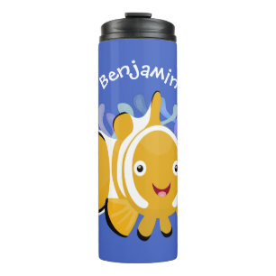 Bouteilles Isothermes Caricature d'anénome de poisson clown joli