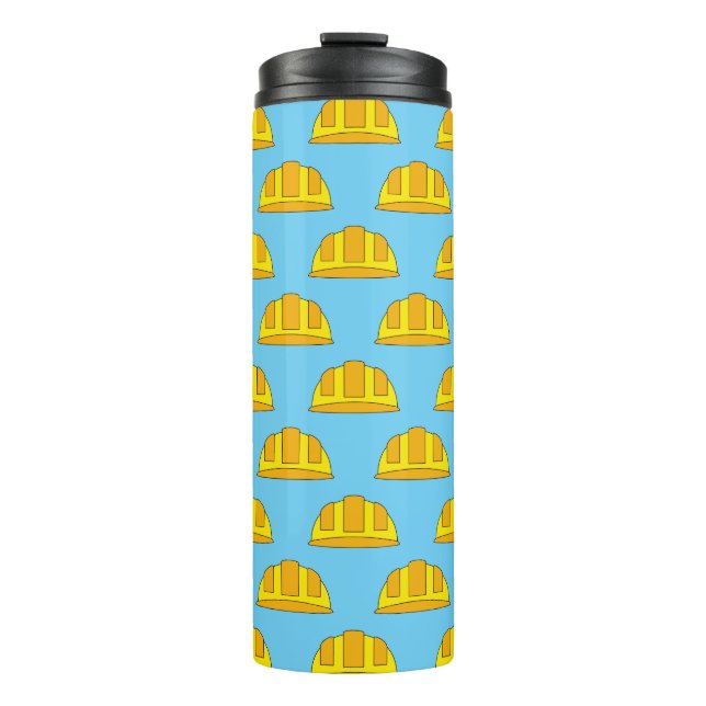 Bouteilles Isothermes Caricature de Casquette dur jaune (Devant)