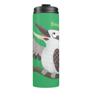 Bouteilles Isothermes Caricature de kookaburra drôle et drôle