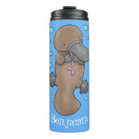Caricature de platypus bébé très heureuse