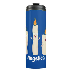 Bouteilles Isothermes Caricature en trois chandelles mignonnes