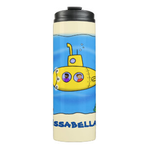 Bouteilles Isothermes Caricature sous-marine joyeuse
