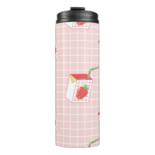 Bouteilles Isothermes Caricatures de Lait de fraise : Motif