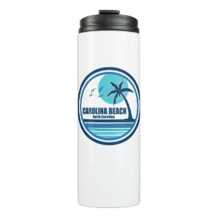 Bouteilles Isothermes Carolina Beach Caroline du Nord Palmier Oiseaux