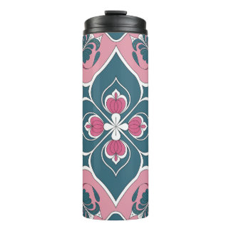 Bouteilles Isothermes Carreau Art Nouveau motif floral