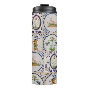 Bouteilles Isothermes Carreaux de Delft hollandais vintage Art de la pot