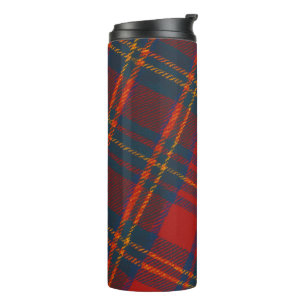 Bouteilles Isothermes Carreaux Écossais Classiques Tartan Rouge