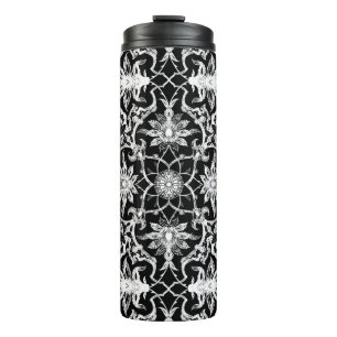 Bouteilles Isothermes Carrelage chinois Art nouveau, noir et blanc