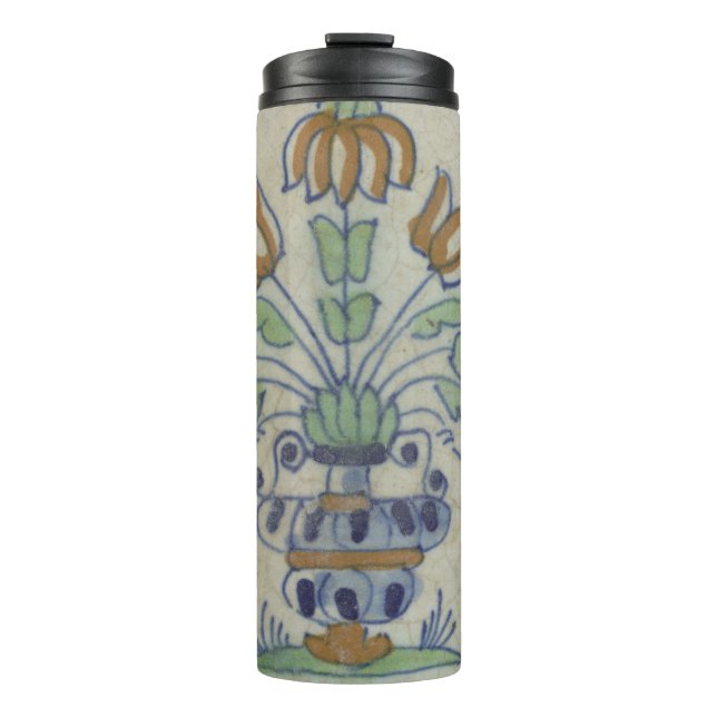 Bouteilles Isothermes Carrelage Delft Antique Pot de Fleur Céramique (Devant)