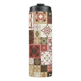 Bouteilles Isothermes Carrelage MOTIF de style marsala-marron-beige maro