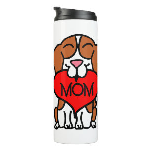 Bouteilles Isothermes Cartoon Beagle Heart Maman