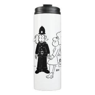 Bouteilles Isothermes Casque de l'horloge du policier
