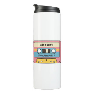Bouteilles Isothermes Cassette personnalisé de chansons d'amour – Nom pe