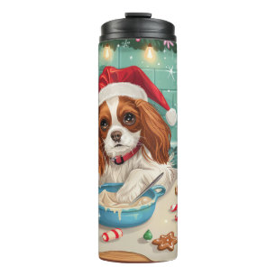 Bouteilles Isothermes Cavalier King Charles Spaniel Baking Noël