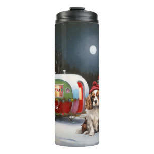Bouteilles Isothermes Cavalier King Charles Spaniel Caravane Noël