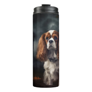 Bouteilles Isothermes Cavalier King Charles Spaniel Halloween effrayant