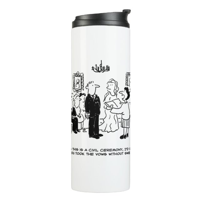 Bouteilles Isothermes Cérémonie de Mariage civil à un bureau d'enregistr (Tourné sur la gauche)