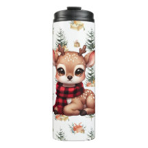 Cerf de bébé avec Buffalo plaqué